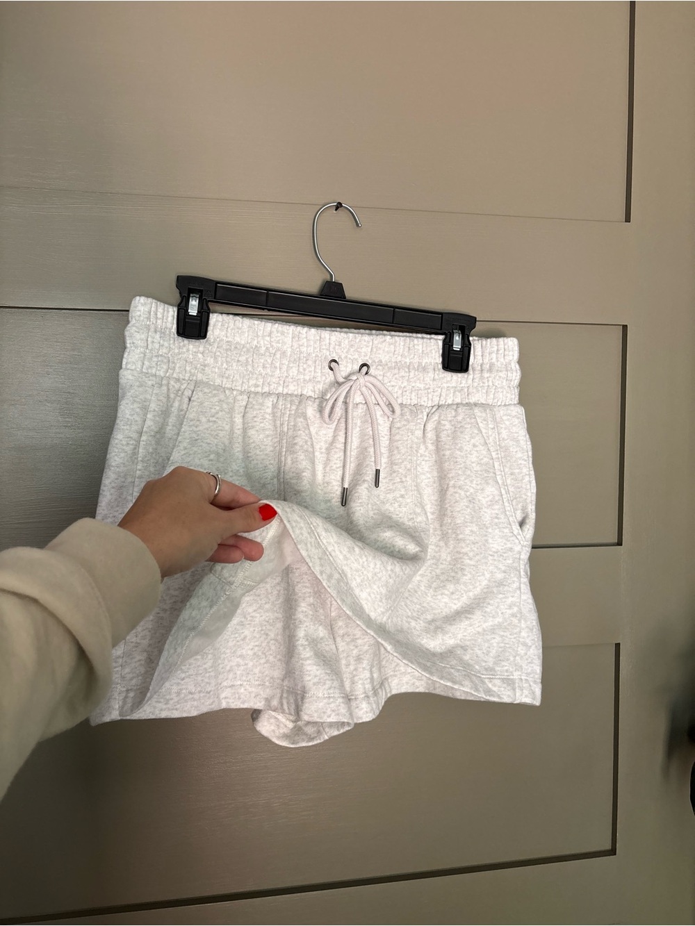 Universal Thread Light Gray Drawstring Athletic Skort